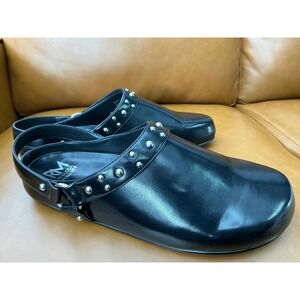 Rebecca Minkoff Danica Clogs Women 11 Black Studded Leather Slingback
